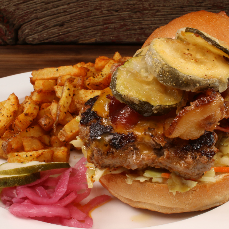 Fried Pickle Smashburger