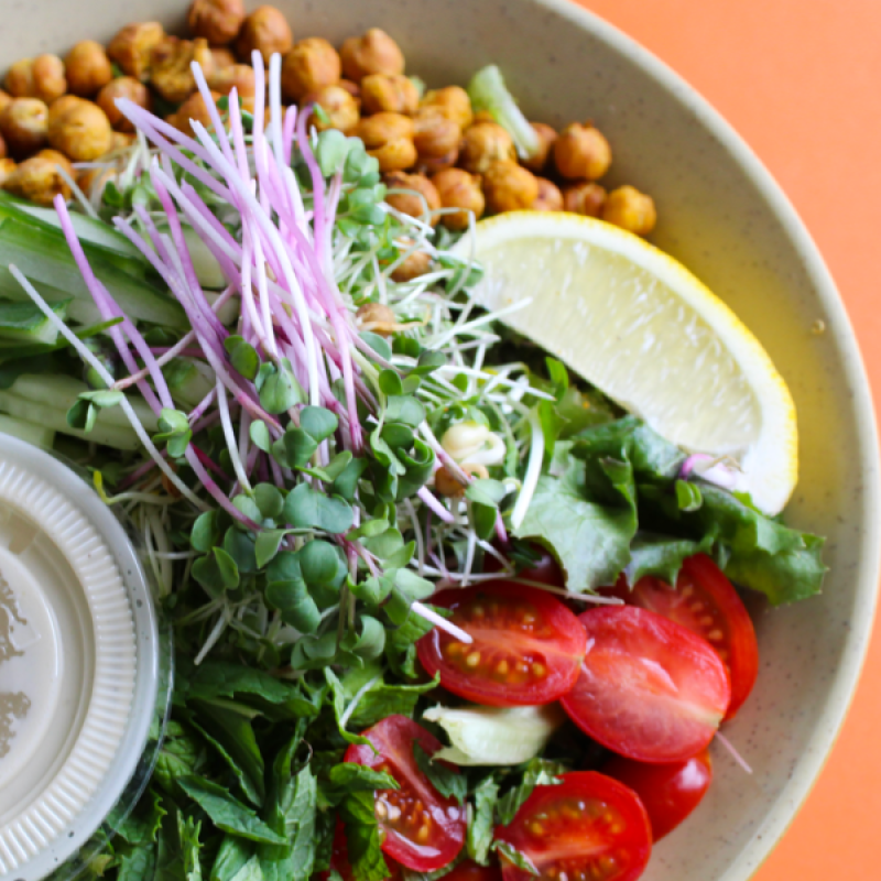 Crispy Chickpea Power Bowl