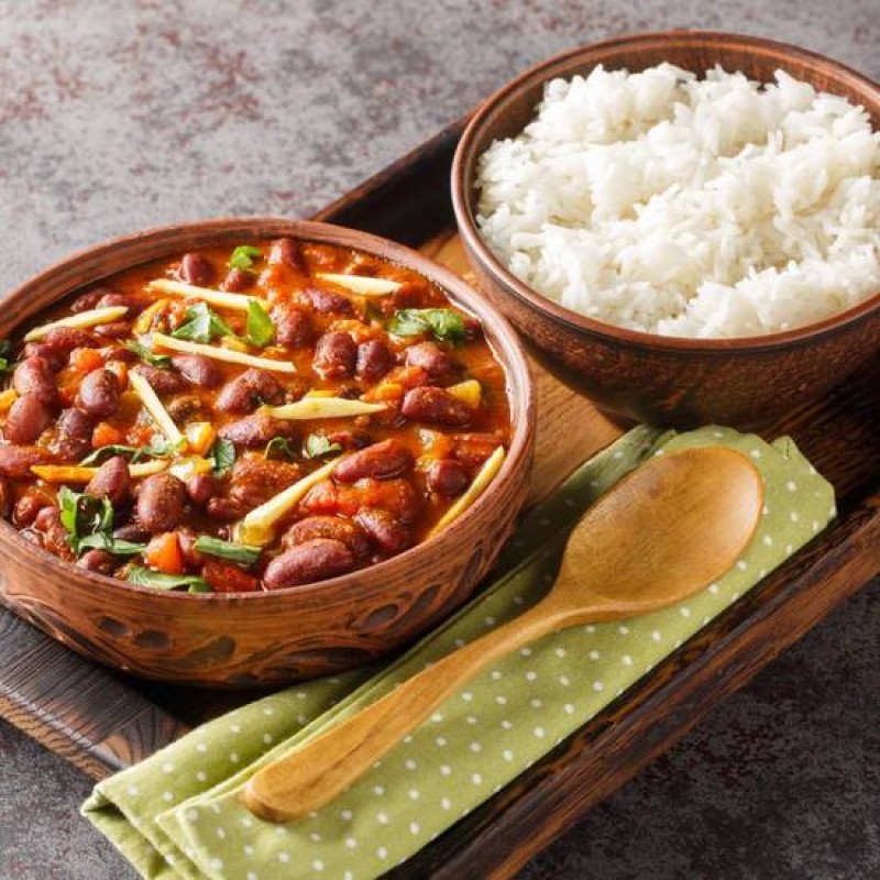 Rajma mixed with Rice