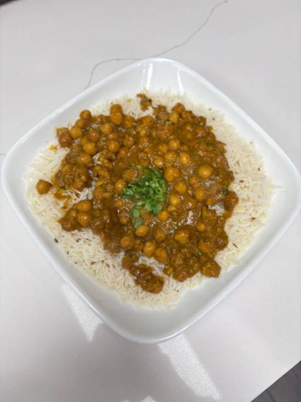 Chole mixed with Rice
