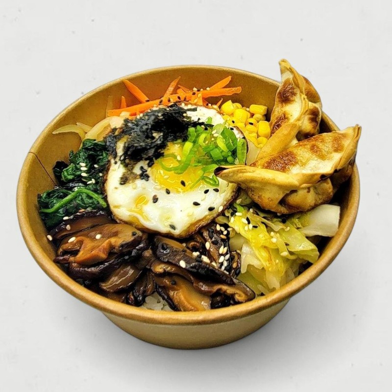 Veggie Bibimbap (Korean Mixed Veggie Rice Bowl)