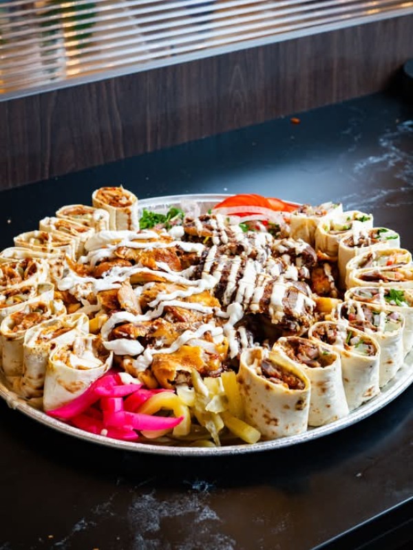 Saj Platter Chicken Shawarma for 4-5