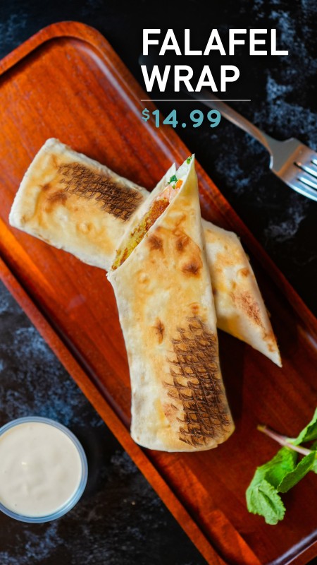 Crunchy Falafel Wrap