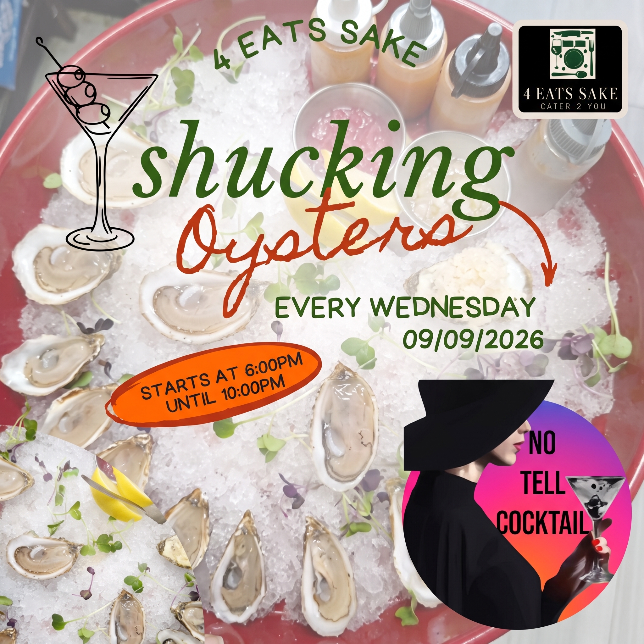 Oyster Night with 4 Eats Sake